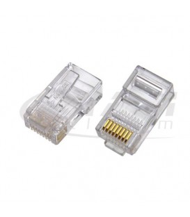 Conector Rj 45 Macho Cat 5e 